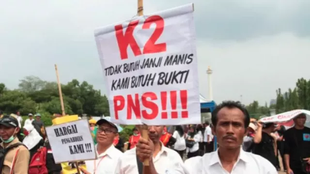 Guru Dan Tendik Honorer K2 Ingin Regulasi Jadi Pns Dan Pppk